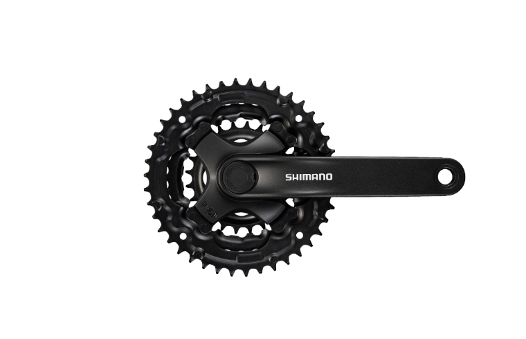 Shimano FC-TY301 6/7/8 Speed Chainset 42/34/24T 150mm With Chainguard In Black