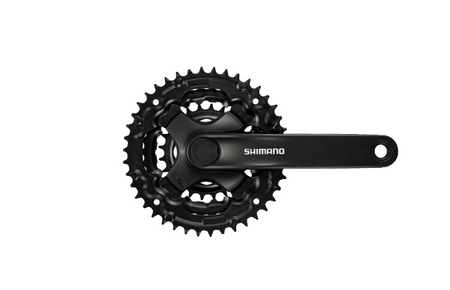 Shimano FC-TY301 6/7/8 Speed Chainset 42/34/24T 150mm With Chainguard In Black