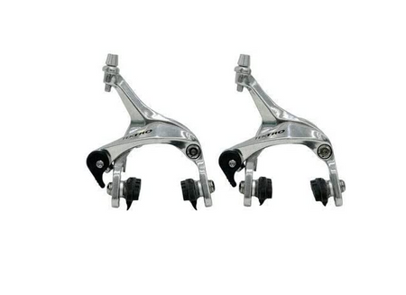 Tektro R340 39-51mm Reach Hex Nut Fitting Calliper Brakeset In Silver