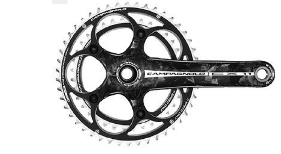 Campagnolo FC11 CX Power Torque 11 Speed Carbon Chainset In Black
