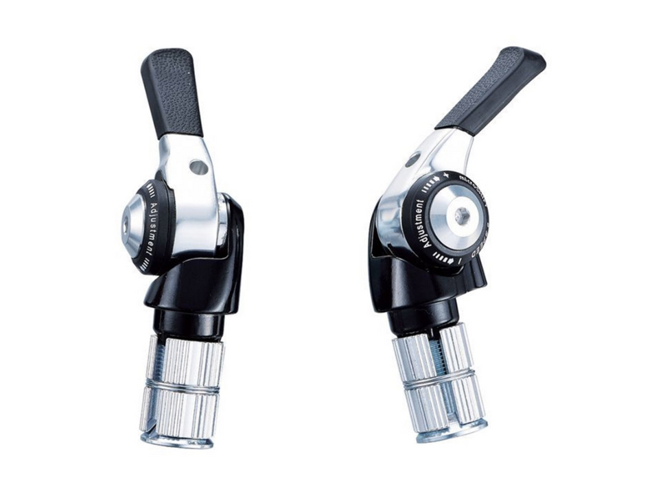 Microshift BS T09 9 Speed Double/Triple Road Bar End Shifters Shimano Compatible