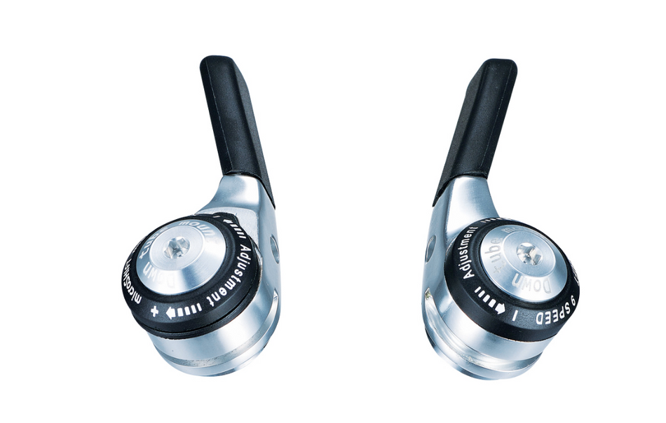 Microshift SL-D09 9Speed Double/Triple Road DownTube Shifters Shimano Compatible
