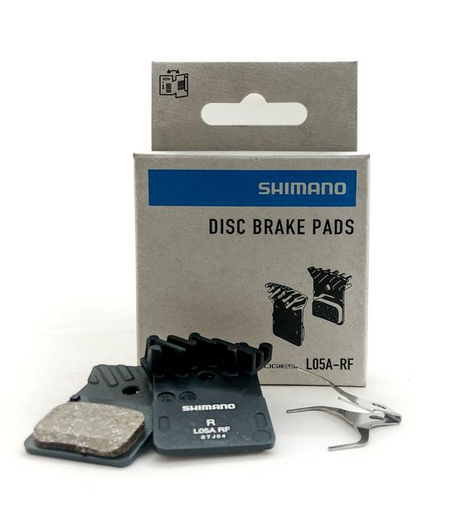 Shimano L05A-RF Disc Brake Pads and Spring Alloy Backed With Cooling Fins
