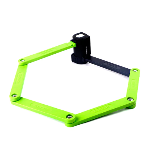 INOKIM High Security Folding Lock For Bicycle / Scooter / Motorbike Level 6 Security In Green