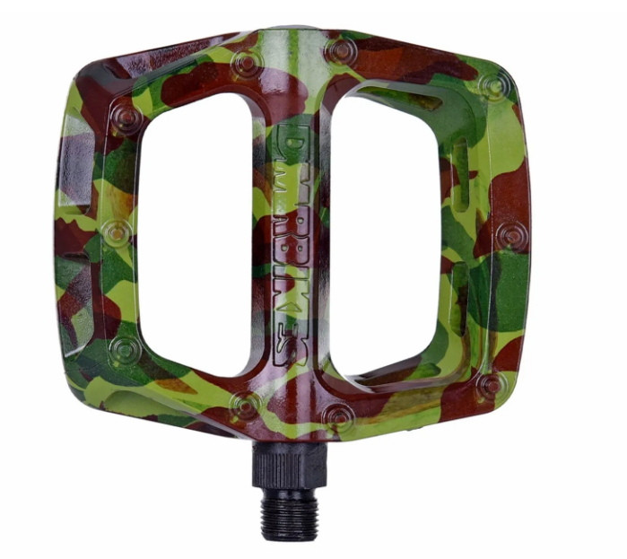 DMR V6 Special Edition Cro-Mo Axle MTB Flat Pedals In Green Camo For MTB BMX DH Trails