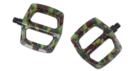 DMR V6 Special Edition Cro-Mo Axle MTB Flat Pedals In Green Camo For MTB BMX DH Trails