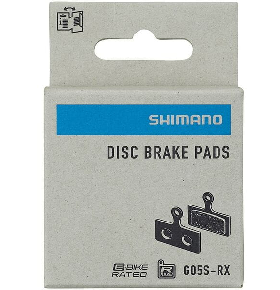 Shimano G05S-RX Resin Steel Backed Disc Brake Pads For XTR, ULTEGRA, DEORE XT, SLX, DEORE, SORA