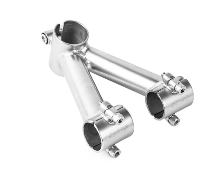 Nitto V-5 Ahead Handlebar Stem | 25.4mm Clamp | Silver