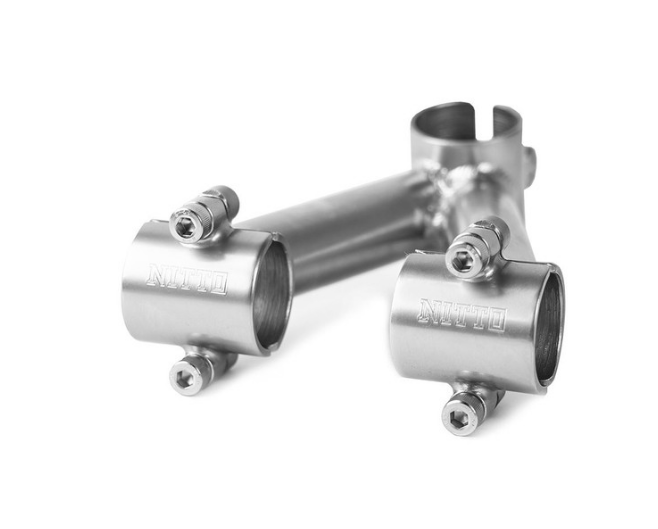 Nitto V-5 Ahead Handlebar Stem | 25.4mm Clamp | Silver