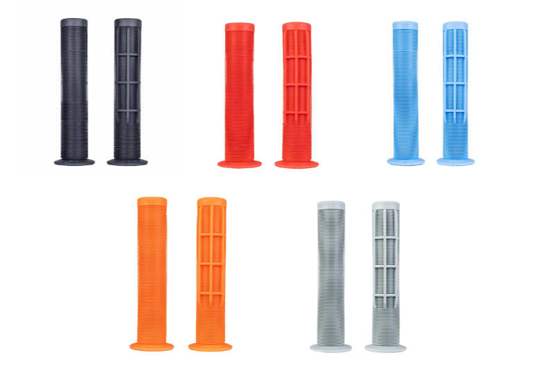 DMR Grid Soft Flanged Mountain Bike BMX Handlebar Grips All Colours
