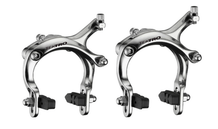 Tektro 810C Hex Nut Fitting Dual Pivot 61 - 81 mm Brakeset In Silver or Black