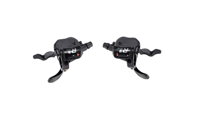 Microshift SL-R769-2 9 Speed Double Xpress Road Flat Bar Shifters Shimano Compatible