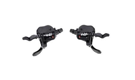 Microshift SL-R769-2 9 Speed Double Xpress Road Flat Bar Shifters Shimano Compatible