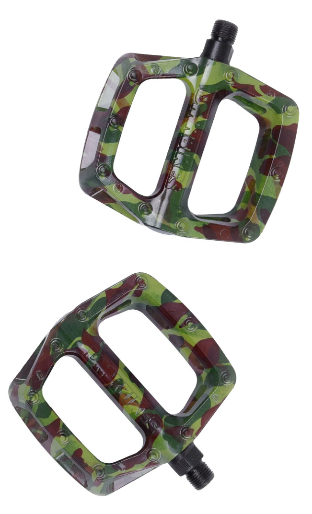 DMR Special Edition MTB Downhill BMX V6 Platform Pedals And DMR Deathgrips Custom Bundle Set In Camo RRP £49.99