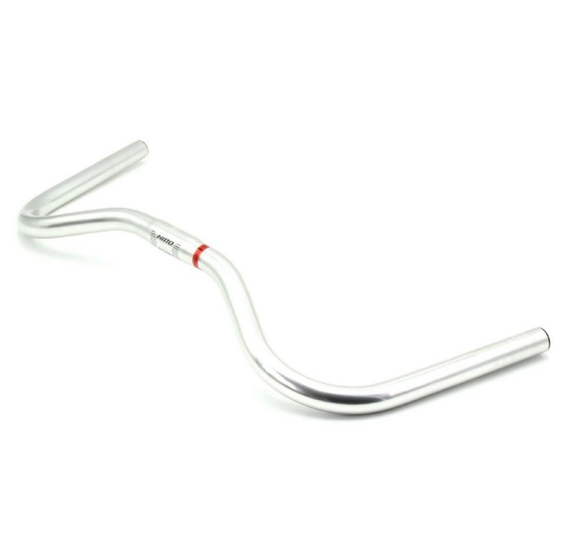 Nitto B352AA Albatross All Round Handlebars | 25.4mm Clamp | Width 550mm | Silver