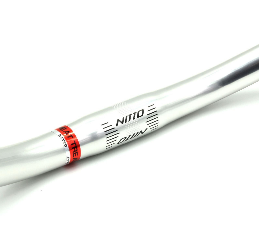 Nitto B352AA Albatross All Round Handlebars | 25.4mm Clamp | Width 550mm | Silver