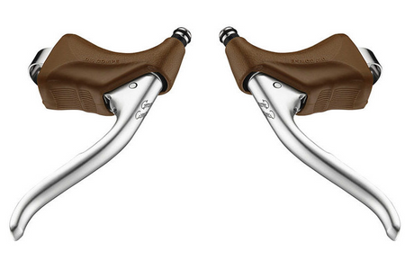 Dia-Compe Gran Compe GC202 Drop Bar Brake Levers In Silver/Brown