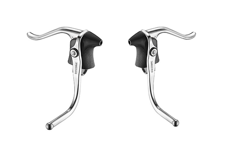 Dia-Compe 165EX 22.2.-23.8mm Canti / Side Pull / Centre Pull Extension Brake Levers In Silver / Black