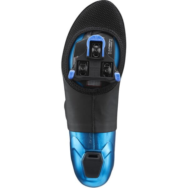 Shimano S-Phyre Road SPD-SL Compatible Half Shoe Covers In Black