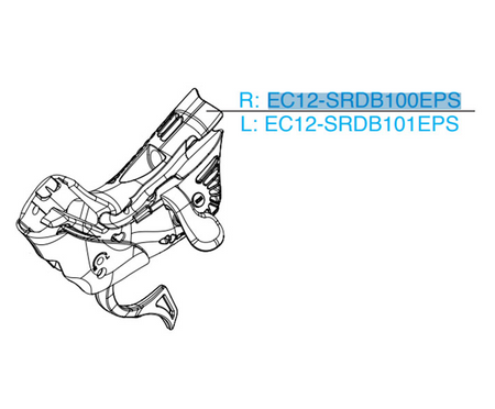 Campagnolo EC12-SRDB100EPS Super Record EPS 12 Speed Right Hand Shifter Body