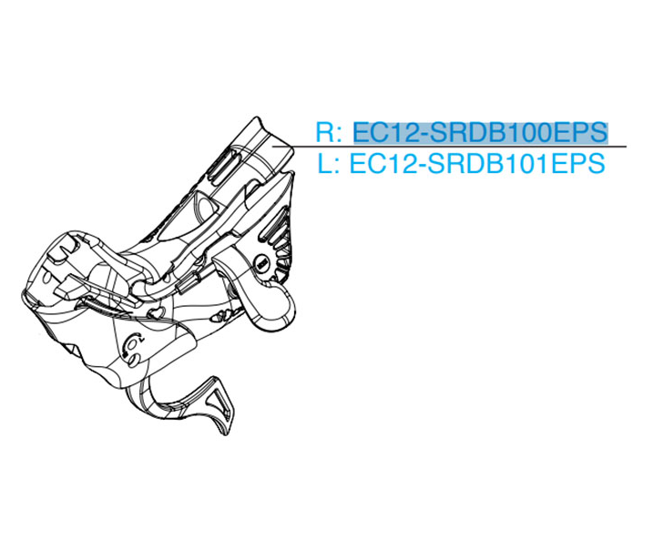 Campagnolo EC12-SRDB100EPS Super Record EPS 12 Speed Right Hand Shifter Body