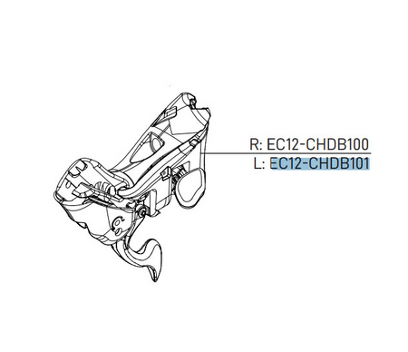 Campagnolo EC12-CHDB101 Chorus 12 Speed Disc Brake Left Hand Ergopower Shifter body