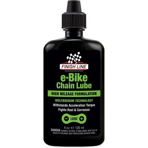 Finish Line eBike Bicycle Chain Lube Drip Bottle 4oz / 120 ml