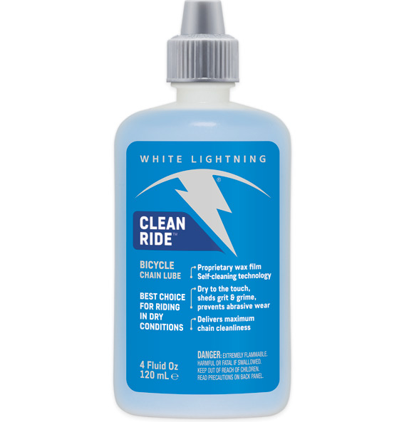 White Lightning Clean Ride Wax Bicycle Chain Lube All Sizes