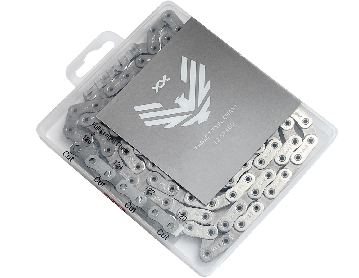 Sram XX Eagle T-Type Transmission Hollowpin 12 Speed 126 Link Bicycle Chain With Powerlock T-Type PVD Connector RRP £135