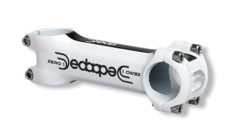 Deda Zero 1 Stem & RHM-01 Handlebars Road/Gravel 31.8mm Bundle In Gloss White RRP £89.99