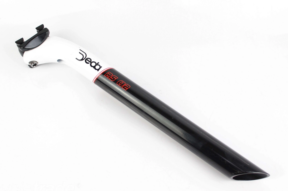 Deda RS02 350mm Seatpost In 31.6mm Gravel/Road In White/Black