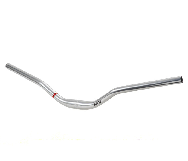 Nitto B801AA SSB 31.8mm Clamp | 730mm Wide Riser Handlebars in Silver