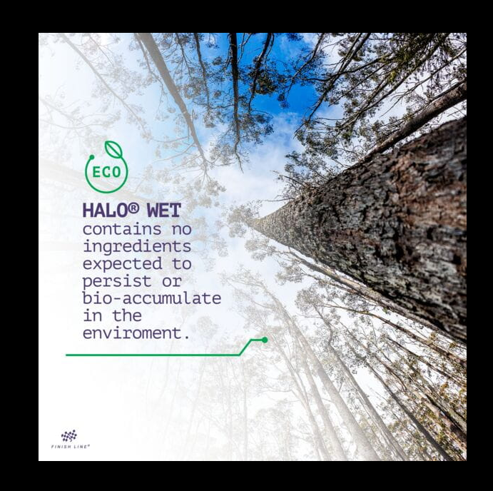 Finish Line Halo Wet Bicycle Chain Lubricant 4oz/120ml Bottle and Smart Luber