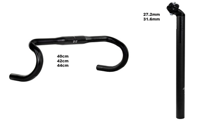 Tifosi Uno | Seatpost | Handlebar Bundle | Black