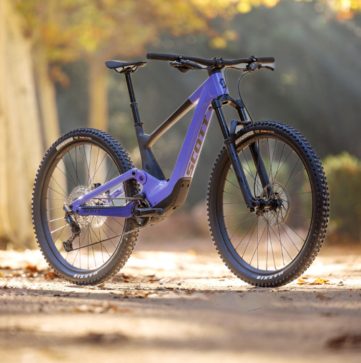 Scott Contessa Voltage eRide 910 Ladies Electric Full Suspension Mountain Bike | Peri Purple