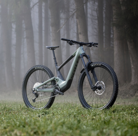 Scott Voltage eRide 910 Electric Full Suspension Mountain Bike | Undergrowth Green