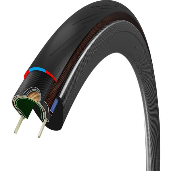 Vittoria RideArmor II TLR Bicycle Road Tyre with ArmorSkin Sidewall Layer