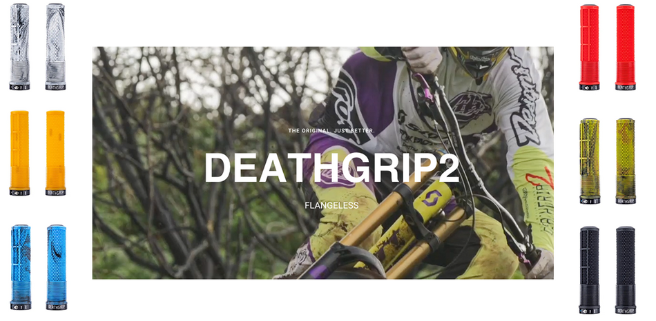 NEW DMR DeathGrip2 Flangeless BMX MTB Trail Bicycle Handlebar Grips
