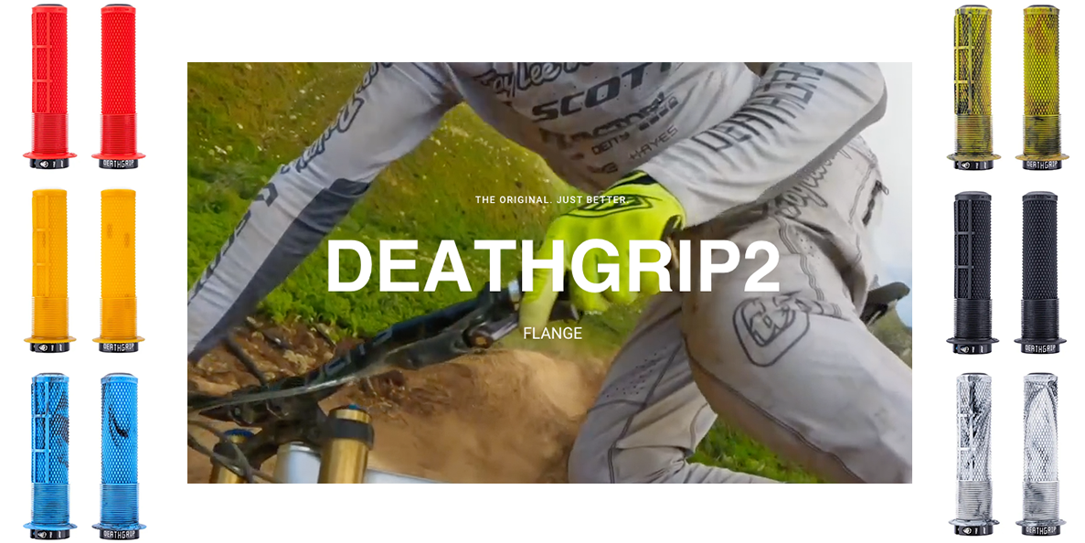 NEW DMR DeathGrip2 Flanged BMX MTB Trail Bicycle Handlebar Grips