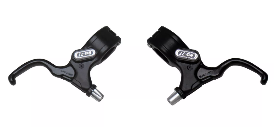 Dia-Compe Tech 77 Old School BMX / Fixie 22.2mm Clamp Caliper/ Canti Brake Levers - Pair In Black