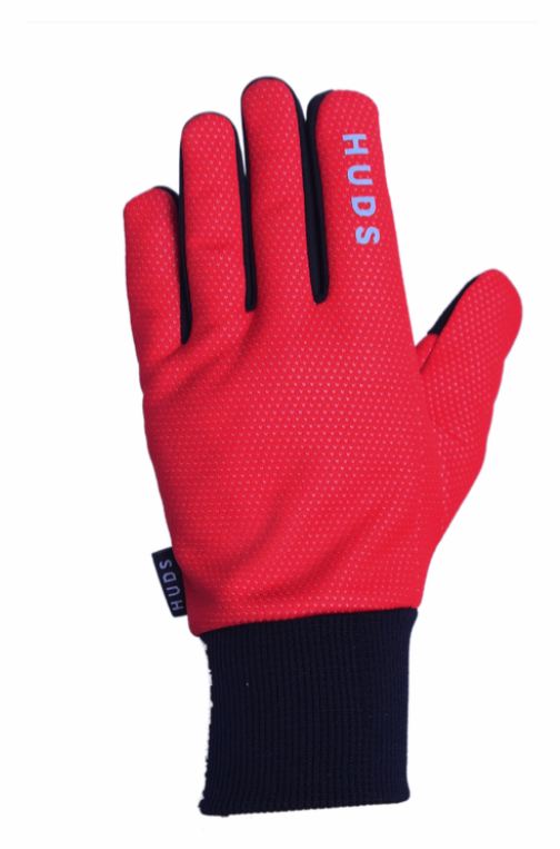 HUDS Wind Stop Thermal Lined Lightweight Warm Cycling Winter Gloves In Red