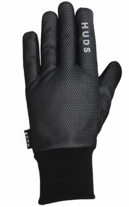 HUDS Wind Stop Thermal Lined Lightweight Warm Cycling Winter Gloves In Black