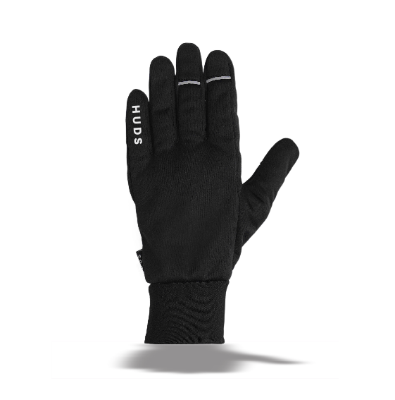 HUDS Water Resistant Cycling Winter Gloves In Black