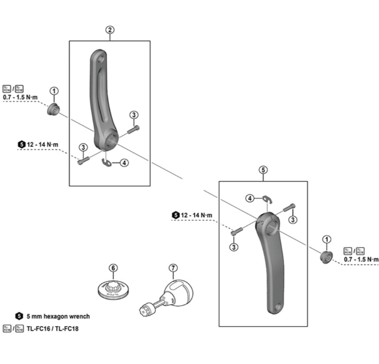 Shimano TL-FC16 Crank Arm Installation Tool For HollowTech II