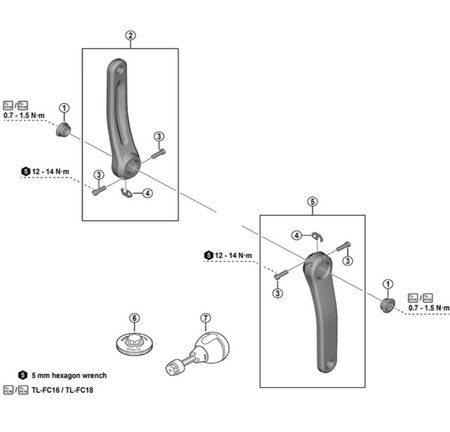 Shimano TL-FC16 Crank Arm Installation Tool For HollowTech II