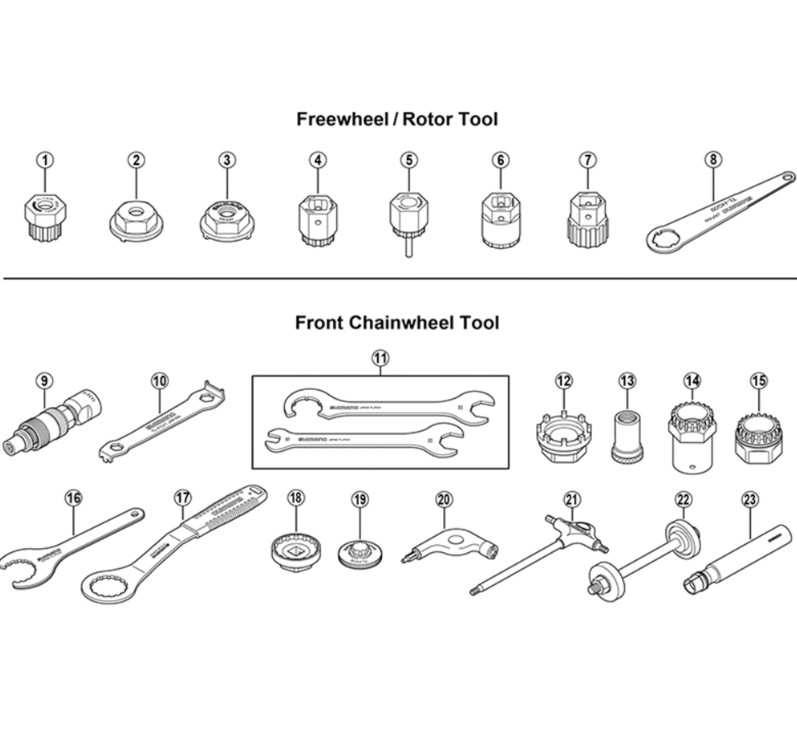 Shimano TL-FC21 Chainwheel Peg Spanner For Chainring Bolts