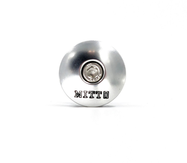 Nitto 1 1/8" Replacement Stem Top Cap In Silver