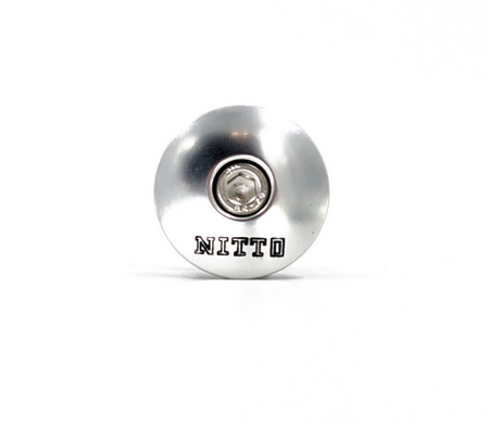 Nitto 1 1/8" Replacement Stem Top Cap In Silver