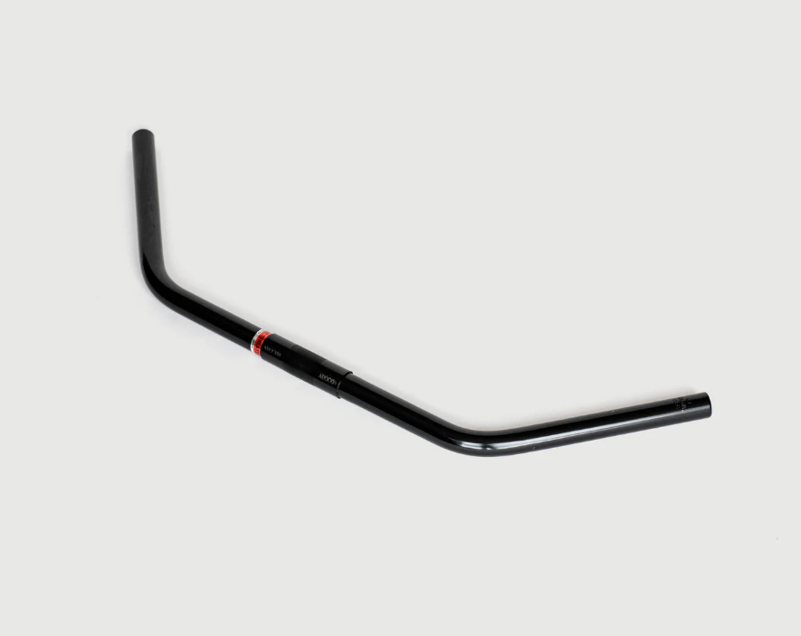 Nitto B812AA Flat Swept Back Bicycle Handlebars | 25.4mm Clamp |610mm Wide | Black