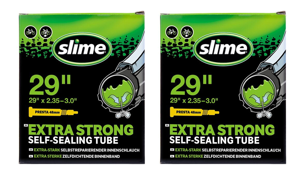 2x Slime Smart Self-Sealing Bicycle MTB Inner Tube | 29 x 2.35 - 3.0 | 48mm Presta Valve